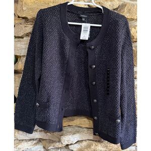 Women’s NWT Torrid Grey Knit Button Up Sweater Size 1x